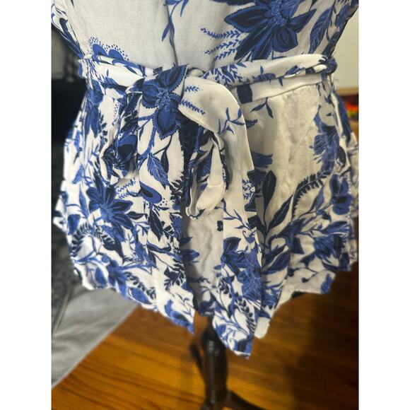 River Island Blue Floral Puff Sleeve Blouse – Romantic & Trendy - Picture 7 of 8